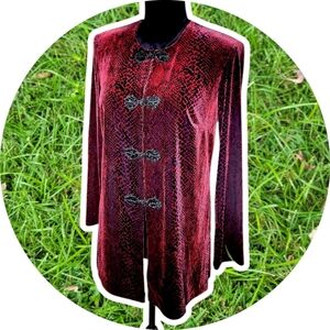 Vintage Red Velvet Jacket